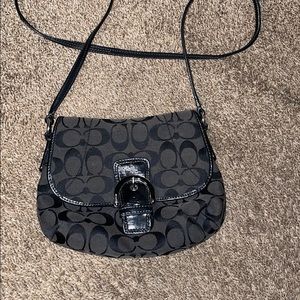 Black coach purse
